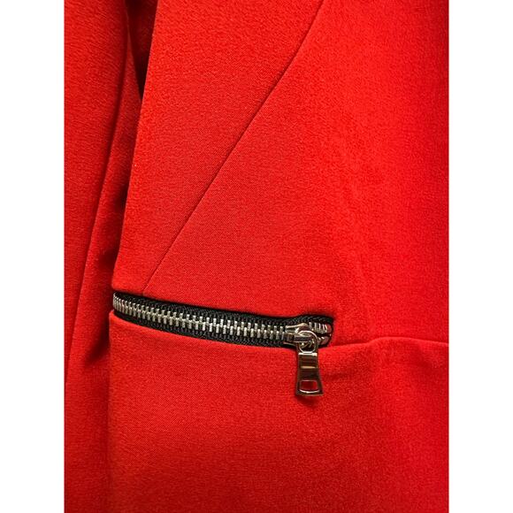 Tahari Arthur S. Levine Tomato Red Blazer Jacket Size 10 NWT - Picture 3 of 10